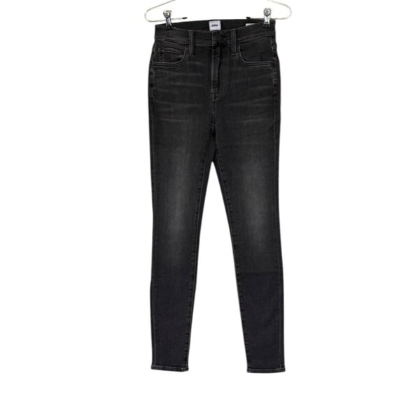 Edwin 1947 Women's Candice High Rise Skinny Jeans Washed Black Size 24 NIB - Picture 2 of 9
